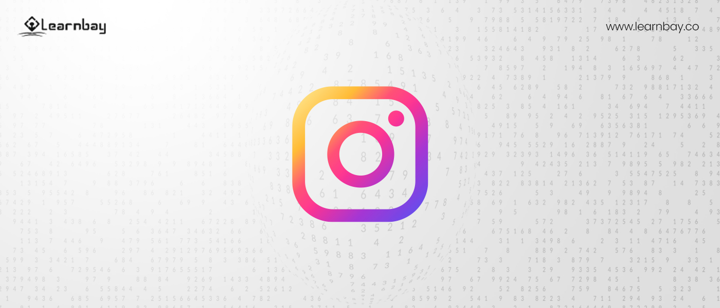 An image shows the logo of Instagram.
