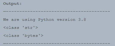 A snippet shows the output for Unicode strings using Python 3.